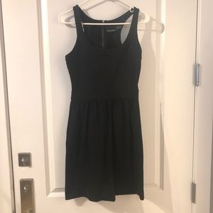 Cynthia Rowley fit ‘n flare black dress. Pockets!